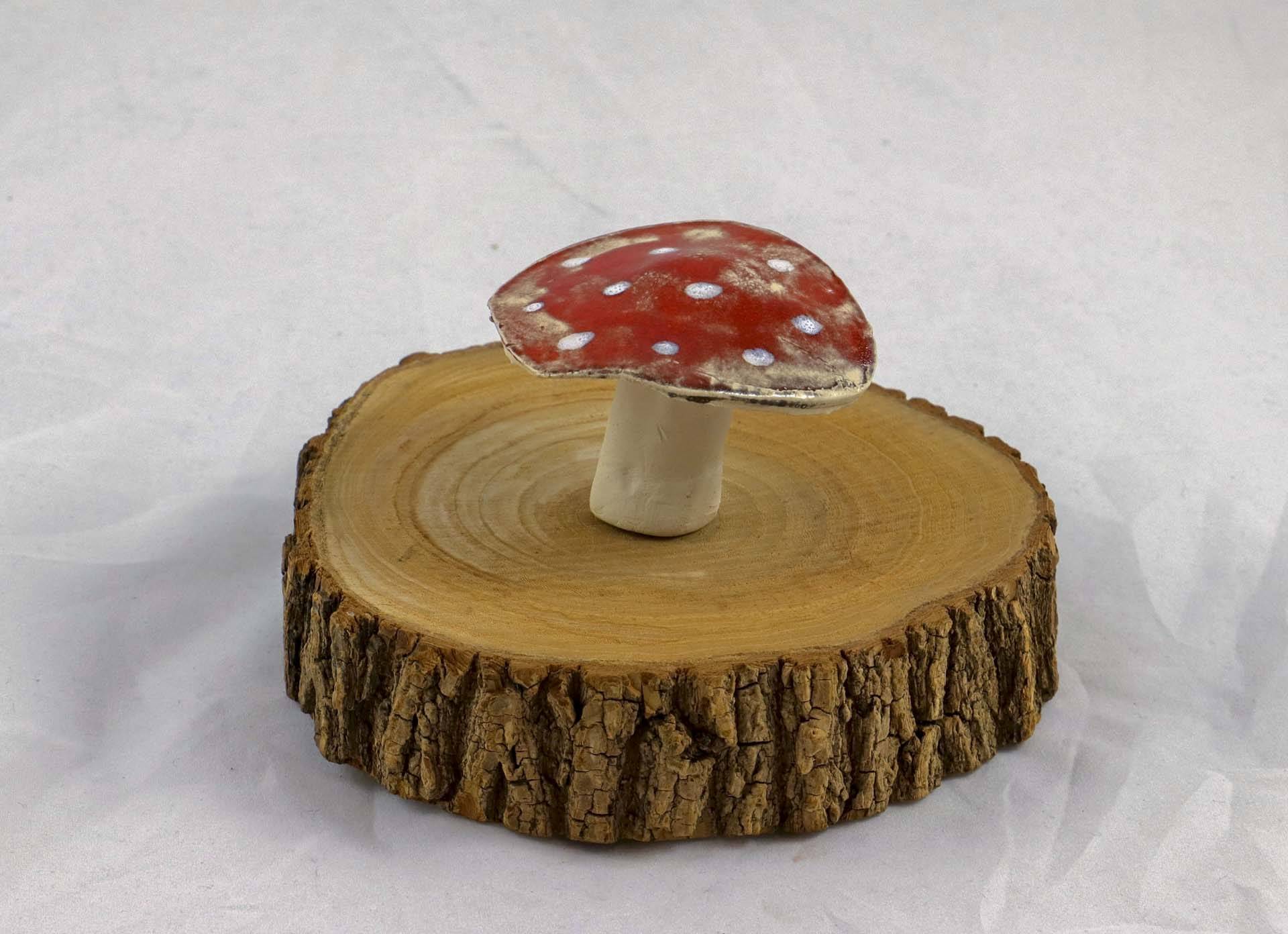 Petra Zobl Keramik - Pilz Glücksbringer mittel